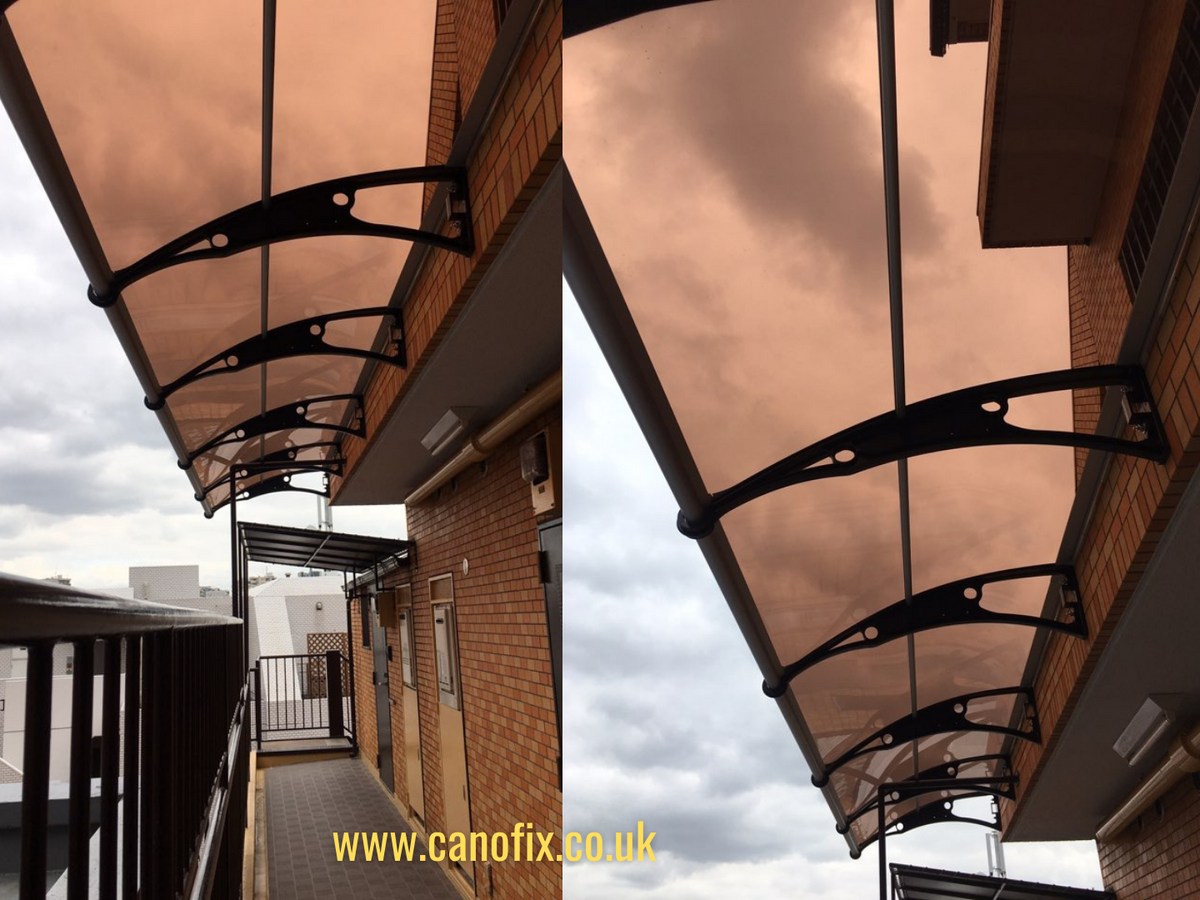 CANOFIX Polycarbonate Canopy PC 1000x7000mm – Canofix Door Canopy