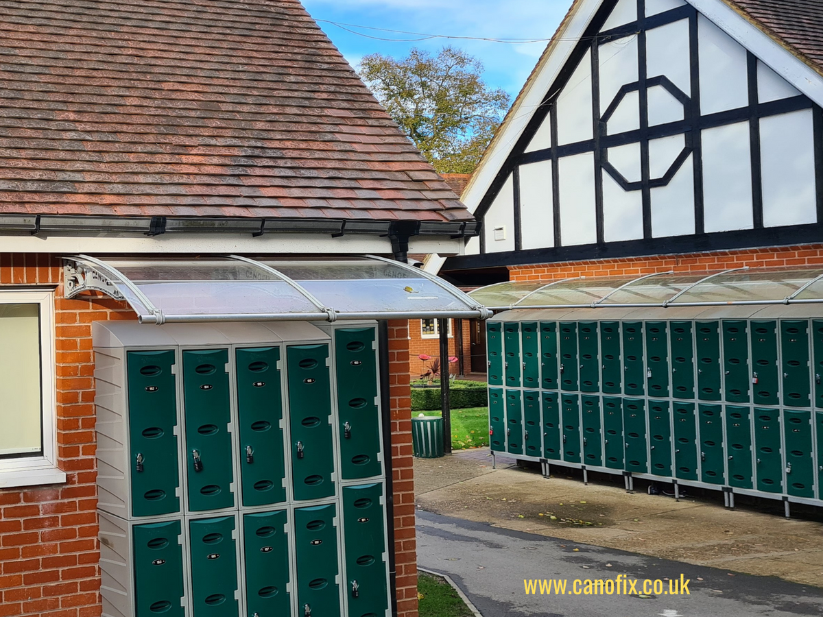 CANOFIX Canopy For Student Lockers Outdoors – Canofix Door Canopy