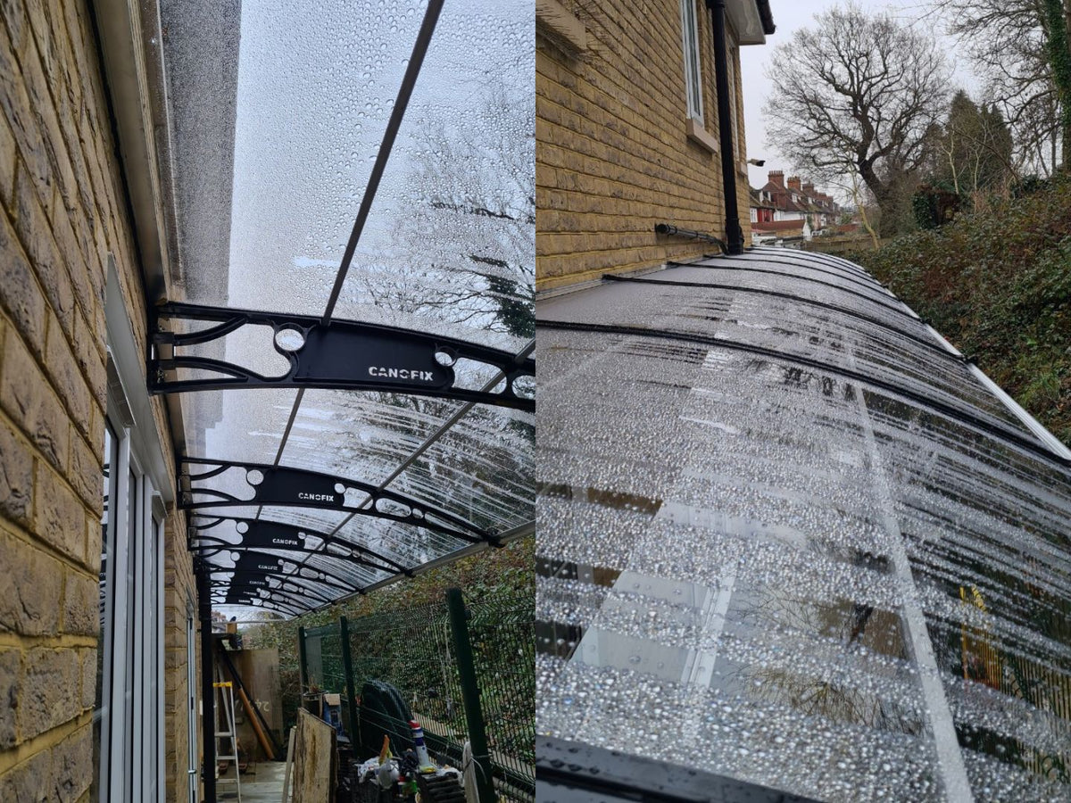 CANOFIX Polycarbonate Canopy For Walkways: 1500mm Bracket – Canofix ...