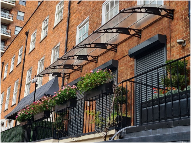 CANOFIX Polycarbonate Door Canopy: 1500mm Bracket