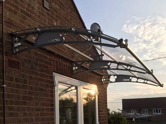 Garden Patio Door Canopy Installed by Customer DIY