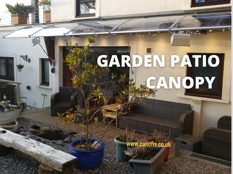 Canofix Door Canopy for Garden Patio - PC 1500x8000mm