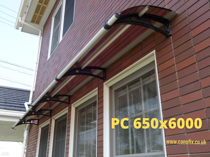 Canofix Door Canopy - PC 650x6000mm