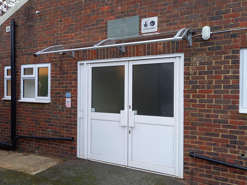 Customer Installed CANOFIX Door Canopy for Entrance Door