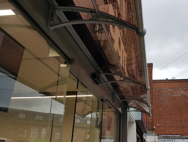 Make a lasting impression on your customers and elevate the aesthetic appeal of your shop entrance with CANOFIX Canopies. Designed specifically for commercial spaces, our canopies offer a perfect blend of style and functionality, making them the ideal cho
