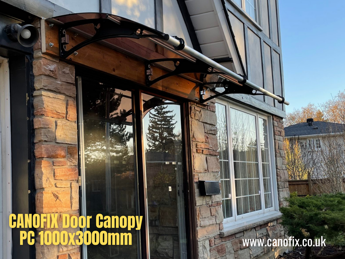 Beautiful CANOFIX Canopy PC 1000x3000 For Your Doors. – Canofix Door Canopy