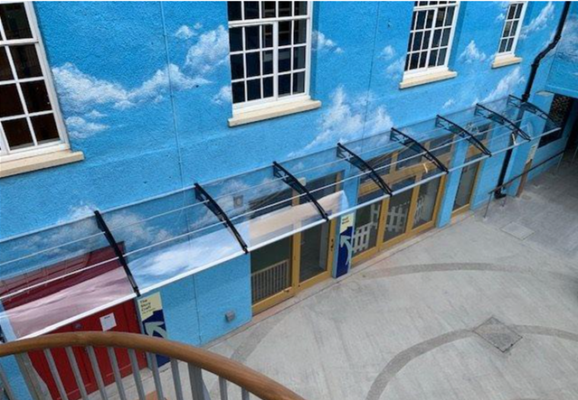 CANOFIX's polycarbonate canopies are not just for doorways!