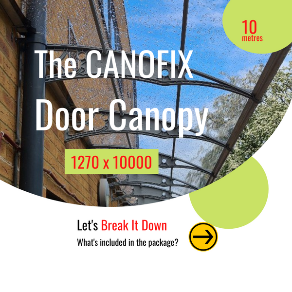 What's Included in the Canofix Door Canopy 1270x10000