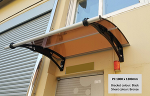 CANOFIX Door Canopy - Bracket Size 1000mm (Projection from the wall)