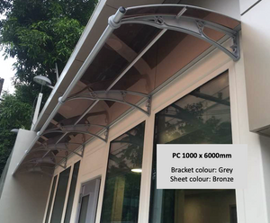 CANOFIX Door Canopy - Bracket Size 1000mm (Projection from the wall)