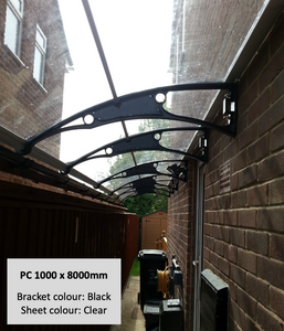 CANOFIX Door Canopy - Bracket Size 1000mm (Projection from the wall)