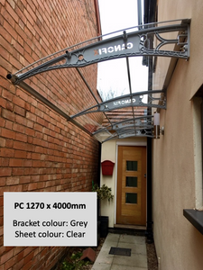 CANOFIX Door Canopy - Bracket Size 1270mm (Projection from the wall)