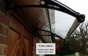 CANOFIX Door Canopy - Bracket Size 650mm (Projection from the wall)