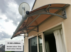 CANOFIX Door Canopy - Bracket Size 650mm (Projection from the wall)