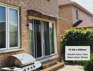CANOFIX Door Canopy - Bracket Size 650mm (Projection from the wall)